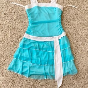 Girls turquoise dress size 10